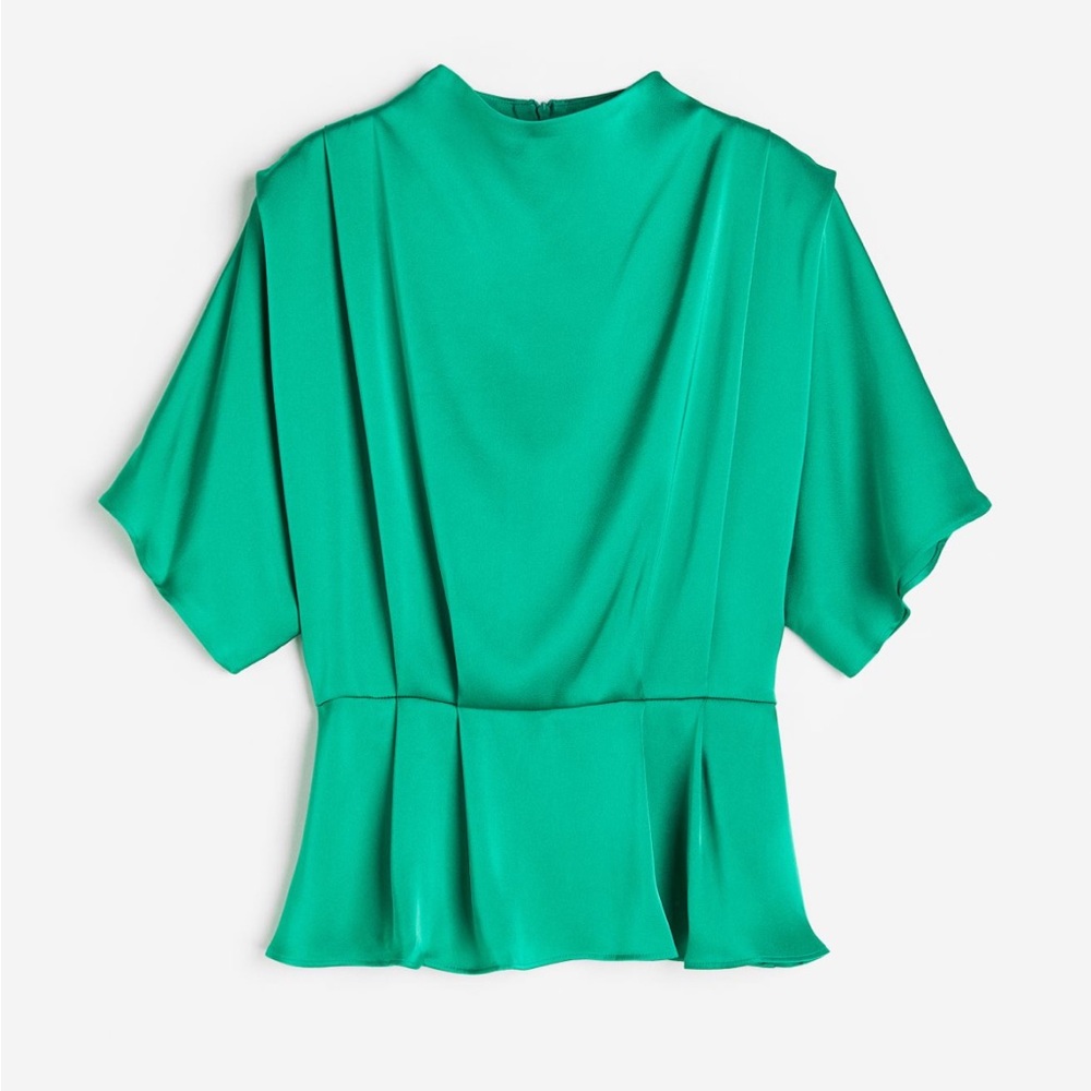 Emerald green blouse